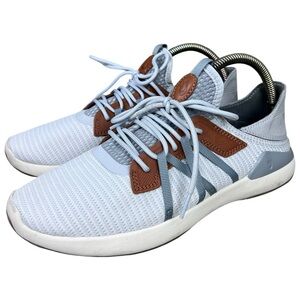 OluKai Mio Li Athletic Sneakers Mist Grey Mesh Comfort Shoes Mens Size 9.5